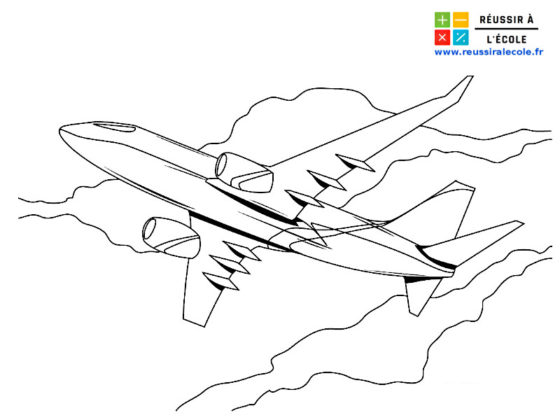 coloriage avion