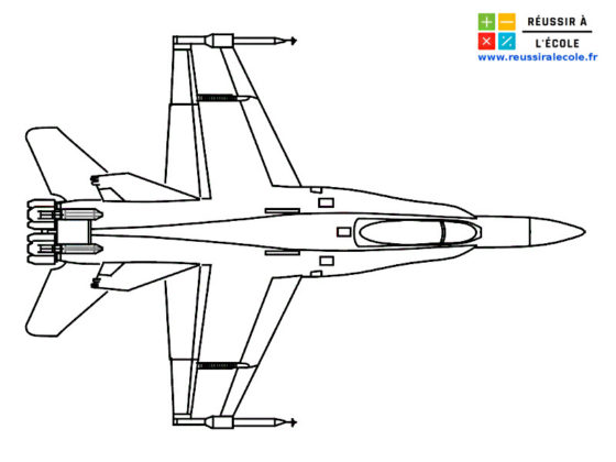 coloriage avion