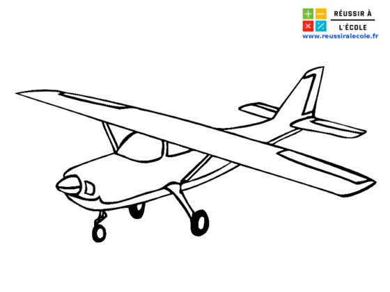 coloriage avion