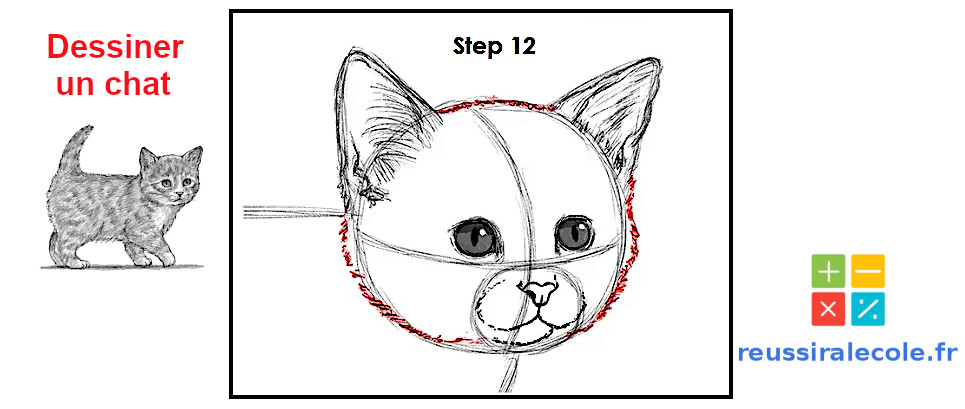 dessin de chat facile