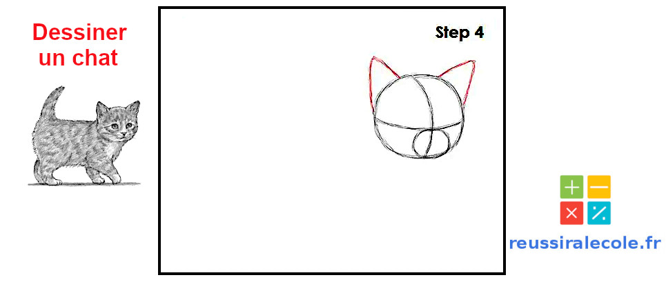 dessin facile de chat