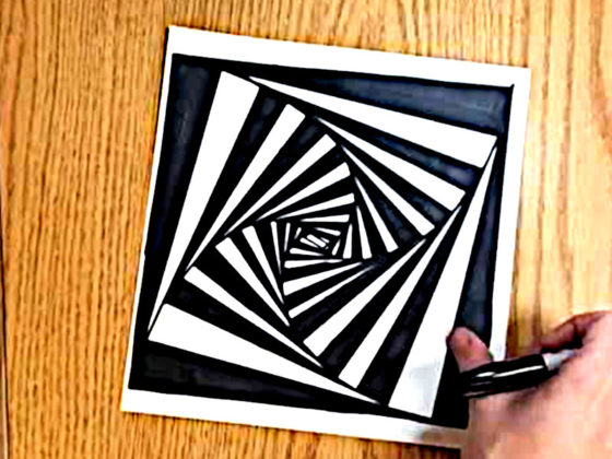 dessin illusion d optique facile