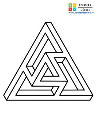 dessin illusion d optique triangle