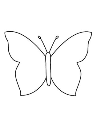 dessin papillon facile