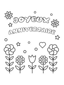 coloriage anniversaire