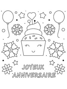 coloriage anniversaire