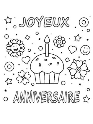 coloriage anniversaire