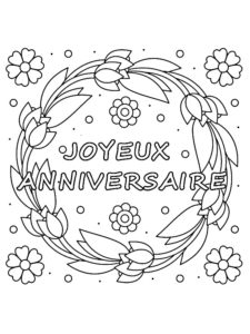 coloriage anniversaire