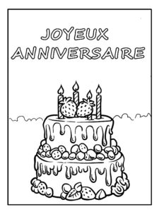 coloriage anniversaire