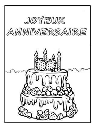 coloriage anniversaire