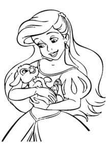 coloriage fille