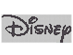 logo pixel art disney