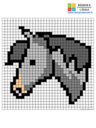 pixel art animaux