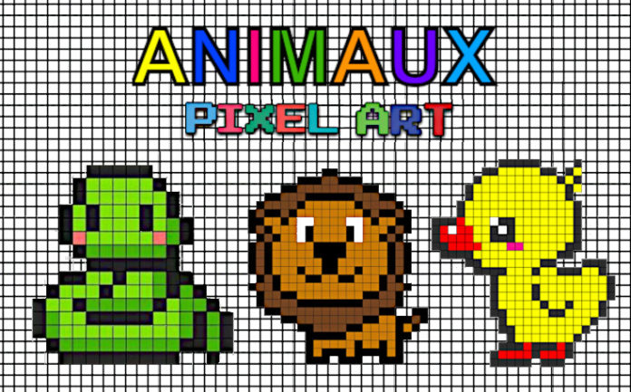 pixel art animaux