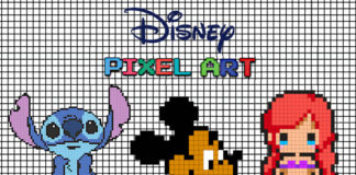 pixel art disney