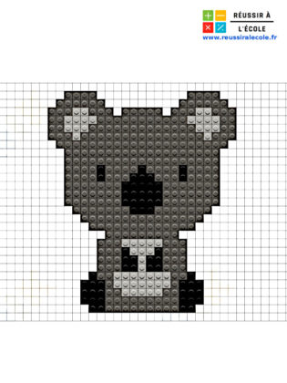 pixel art facile animaux