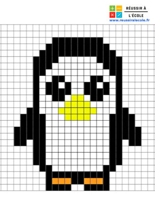 pixel art facile animaux