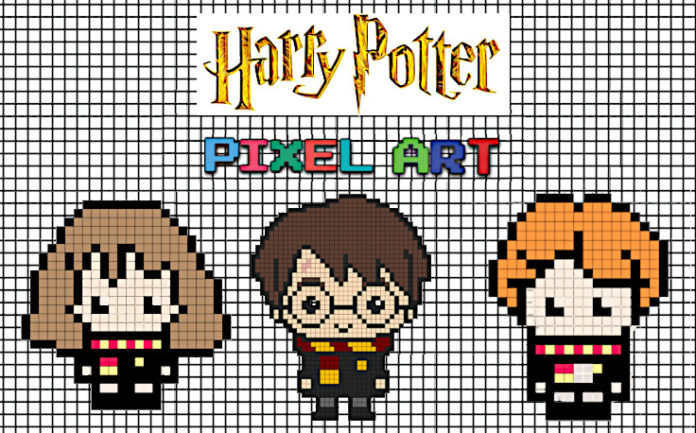 pixel art harry potter