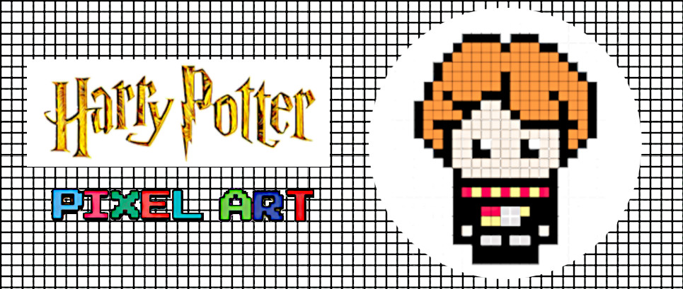 pixel art harry potter personnage
