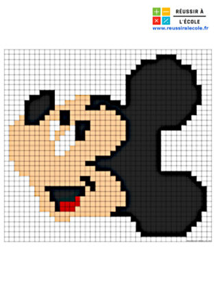 pixel art mickey