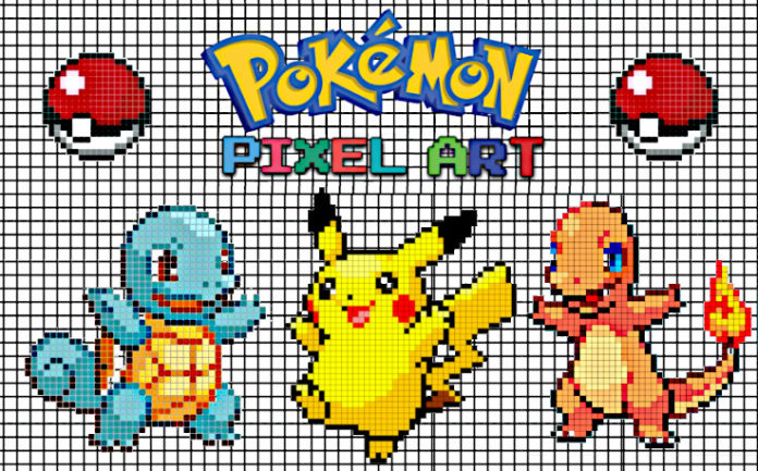 Pixel Art Pokemon : 12 modèles à imprimer gratuitement