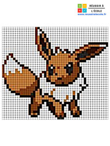 pixel art pokemon evoli