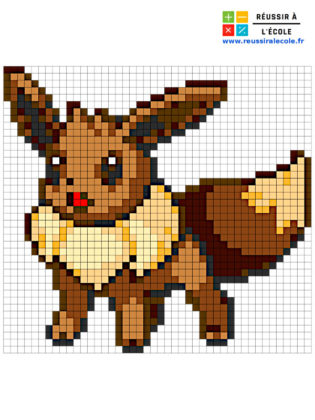 pixel art pokemon evoli