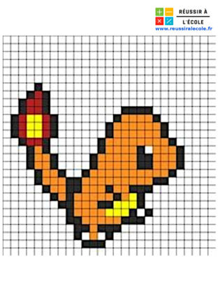Pixel Art Pokemon 50 Mod les Imprimer