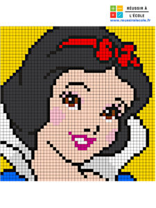 princesse pixel art disney