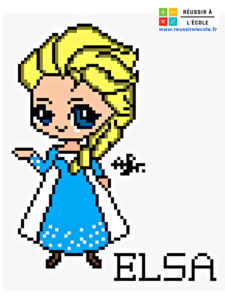 princesse pixel art disney