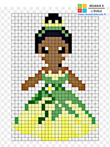 princesse pixel art disney