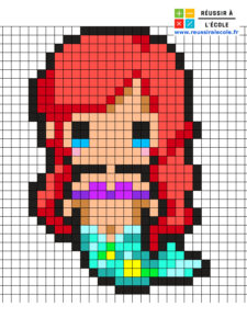 princesse pixel art disney