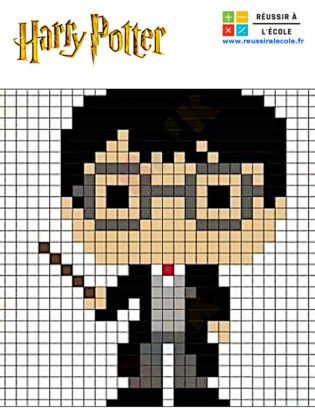 pixel art harry potter