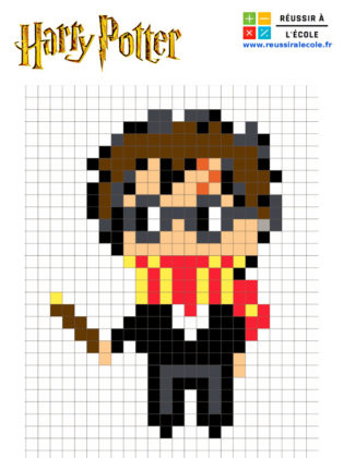 pixel art harry potter