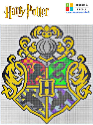 pixel art harry potter poudlard