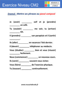 exercice cm2 à imprimer