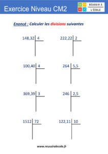 exercice division cm2