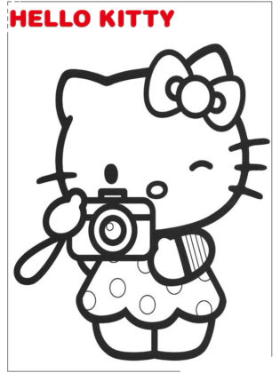 coloriage hello kitty