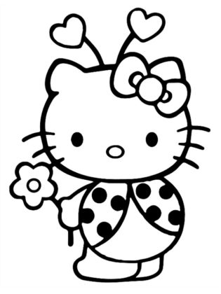 coloriage hello kitty