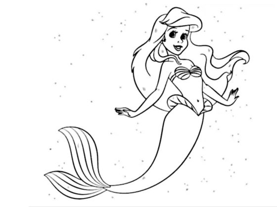 coloriage sirene