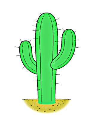 dessin cactus