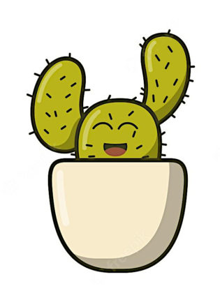 dessin cactus kawaii