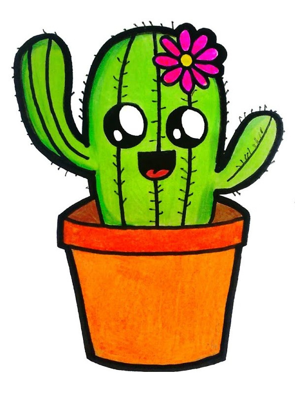 dessin de cactus