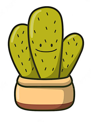 dessin kawaii cactus