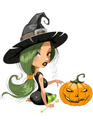 dessin sorcière halloween
