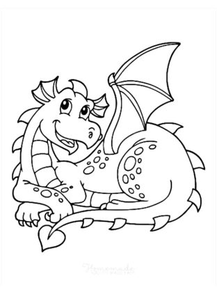 dragon a colorier