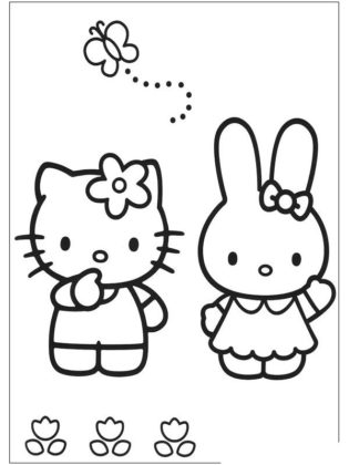 hello kitty coloriage