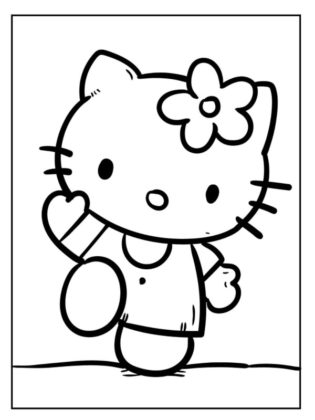 hello kitty coloriage