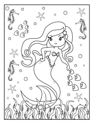 sirene coloriage