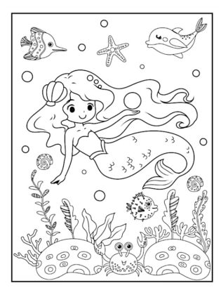 sirene coloriage